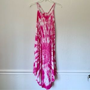 cat & jack tie dye high low tank dress (size 14/16)
